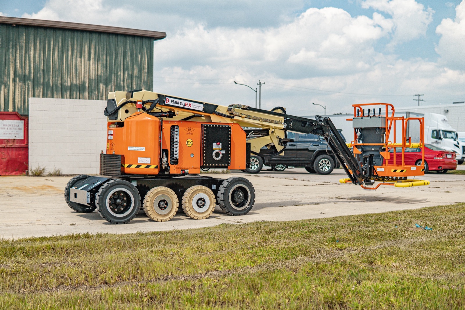 Bailey EX Series explosion-proof lift in operation