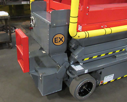 Easy access on the Bailey EX Scissor Lift Control  System 