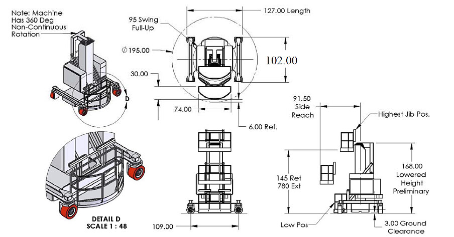 TL65CR Lift Diagram