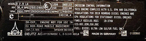 Deutz Engine Details